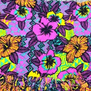 Floral print scarf or sarong